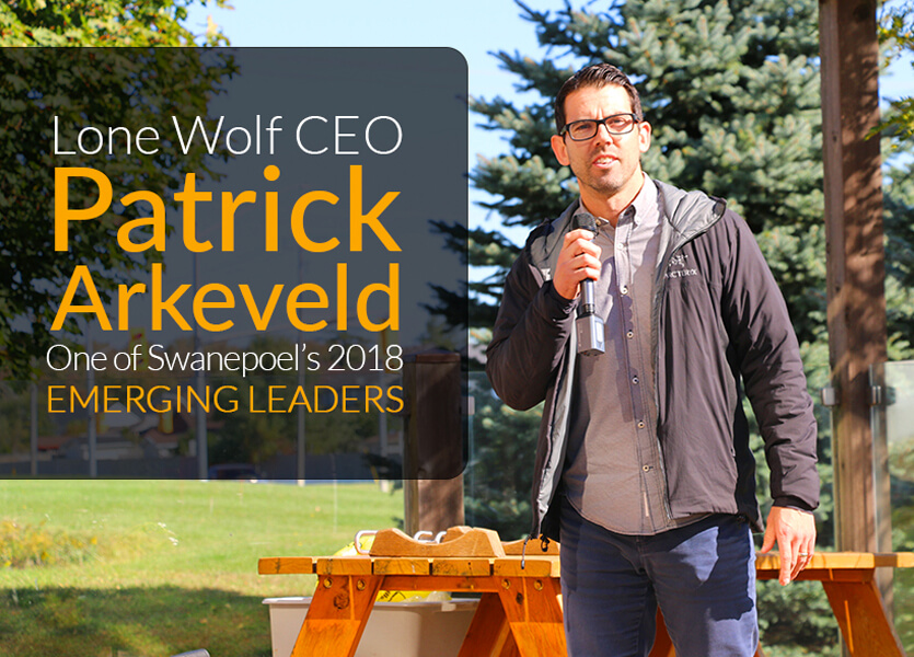 Lone Wolf CEO, Patrick Arkeveld, Named one of Swanepoel’s Emerging Leaders for 2018