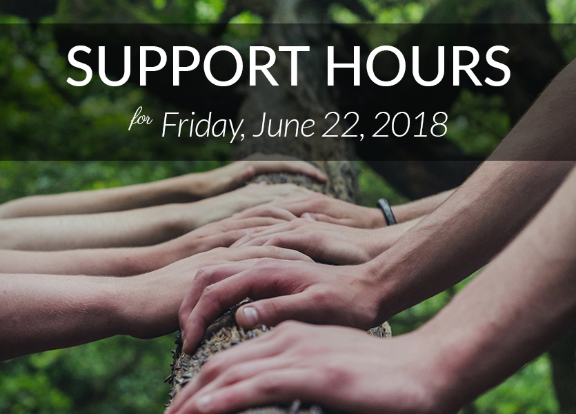 Support Hours on Friday, June 22, 2018