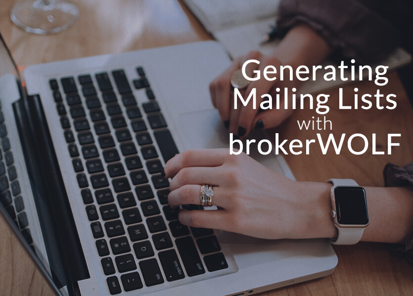 Generating Mailing Lists with brokerWOLF