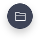 Blue Background White Folder Icon
